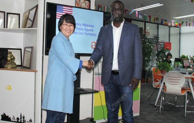 American Customer Visited Our Company for Chinchin Making Machine