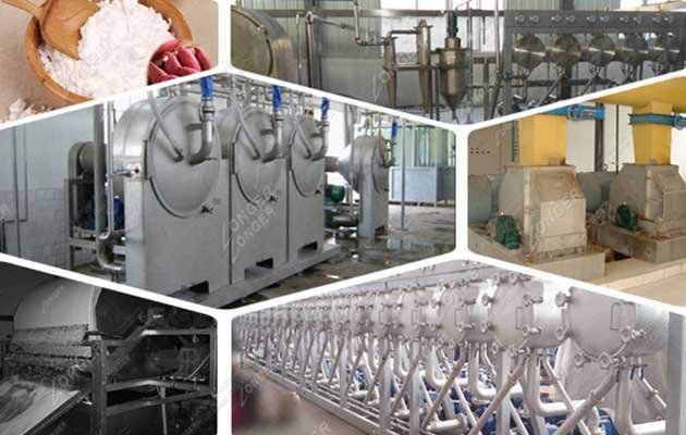 High Commercial Value Sweet Potato Starch Processing Line 2000kg/h