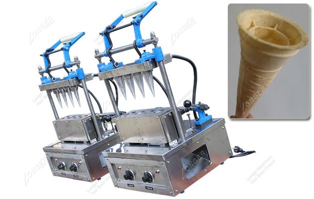 Commercial Ice Cream Cone Manufacturing Machine With 4 Heads