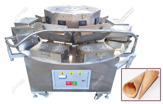 Semi-automatic ice cream Waffle