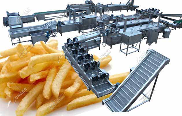 100kg/h Small Scale French Fries Production Line Manufacturers