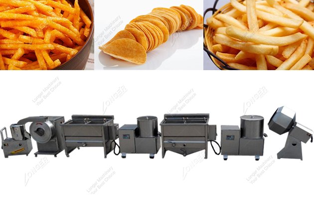 Semi Automatic French Fries Production Line