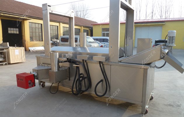 Continuous Pork Skin Fryer Machine|Pork Crackling Frying Equipment