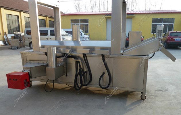 Continuous Pork Skin Fryer Machine|Pork Crackling Frying Equipment