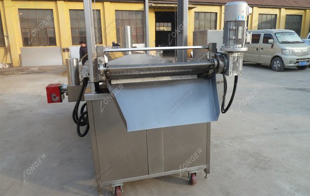 Continuous Pork Skin Fryer Machine|Pork Crackling Frying Equipment