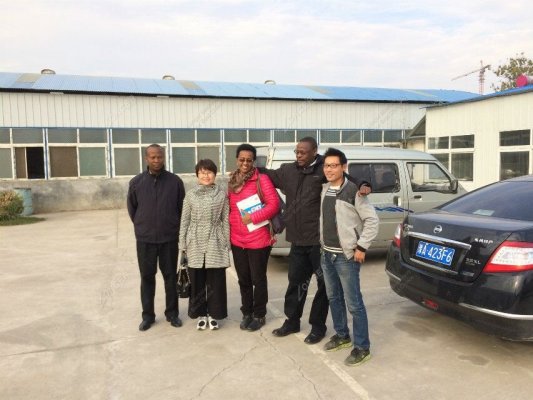 customer vist us for starch processing line