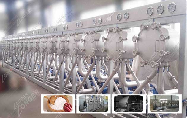 High Commercial Value Sweet Potato Starch Processing Line 2000kg/h