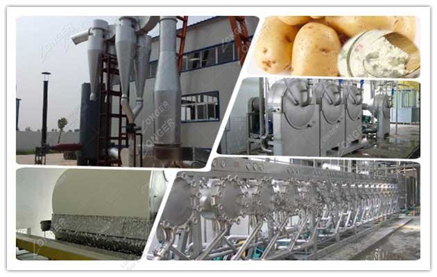 Auto Potato Starch Processing Line 1000kg/h