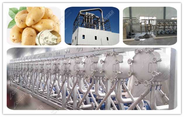 Auto Potato Starch Processing Line 1000kg/h