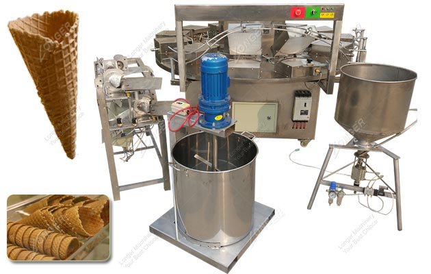 Waffle Ice Cream Cone Baking Machine Equipment