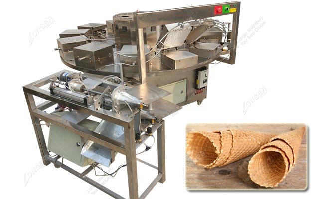 Waffle Ice Cream Cone Baking Machine Equipment