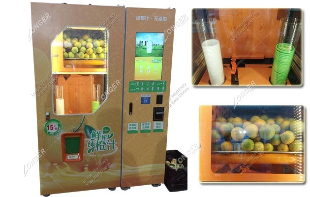 Automatic Fresh Orange Juice Vending Machine