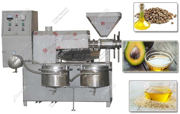 Automatic Hemp Seed Avocado Oil Press Machine For Sale