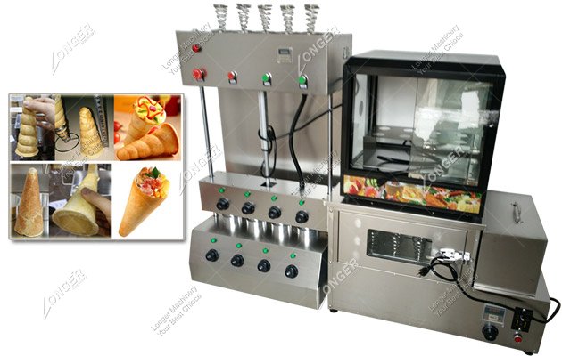 Whoel Set Pizza Cone Making Machine