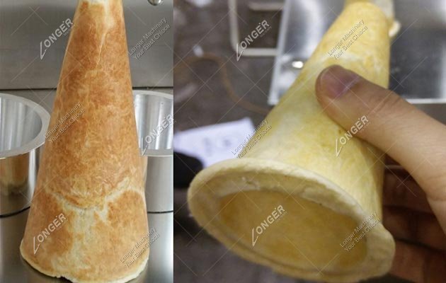 Machine Making Pizza Cone