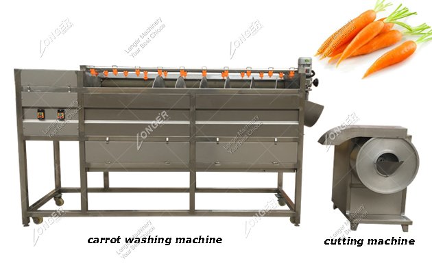 Brush Carrot Washing And Cleaning Machine For Sale