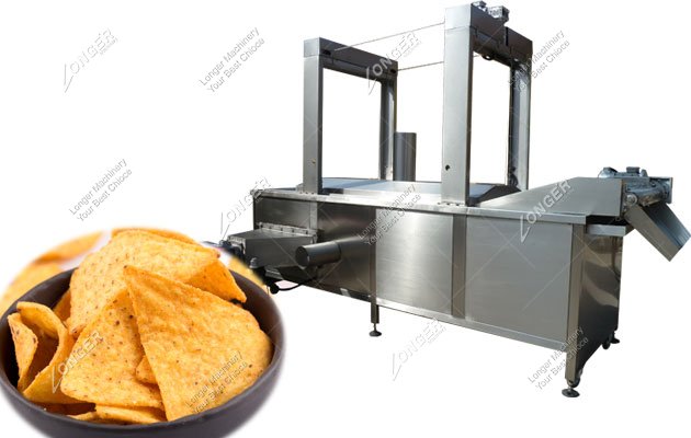 Fully Automatic Continuous Chips Snacks Frying Machine Manufacturer